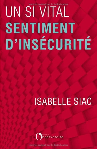 N SI VITAL SENTIMENT D'INSECURITE, de Isabelle Siac | portada del libro