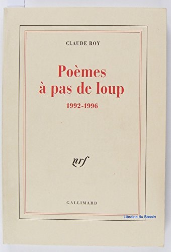POEMES A PAS DE LOUP, de Claude Roy | portada del libro