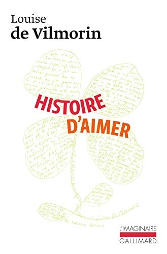 Histoire d'aimer, de Louise de Vilmorin | portada del libro