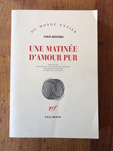 UNE MATINEE D'AMOUR PUR, de 三島由紀夫 | portada del libro