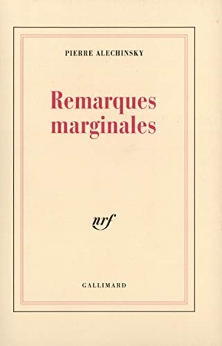 REMARQUES MARGINALES, de Pierre Alechinsky | portada del libro