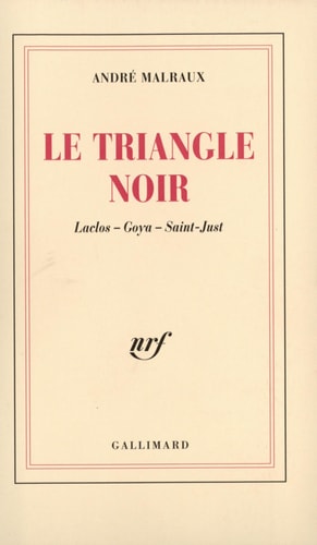 LE TRIANGLE NOIR, de André Malraux | portada del libro