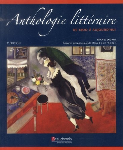 ANTHOLOGIE LITTERAIRE DE 1800 A AUJOURD', de Michel Laurin | portada del libro