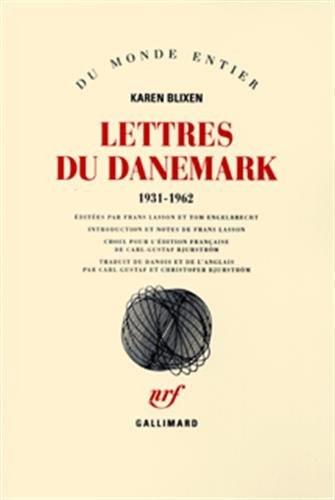 LETTRES DU DANEMARK 1931-1962, de Karen Blixen | portada del libro