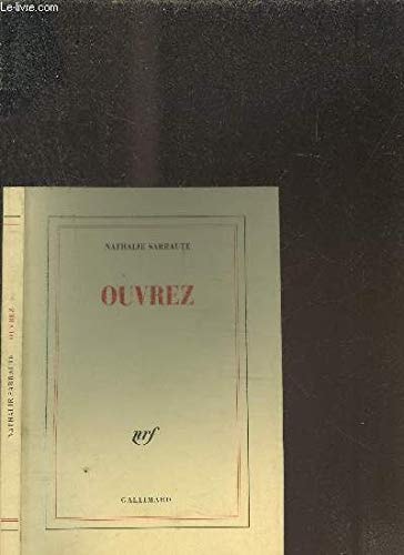 OUVREZ, de Sarraute | portada del libro