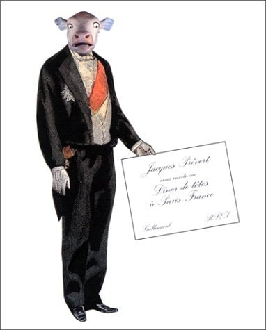 TENTATIVE DE DESCRIPTION D'UN DINER DE TETES A PARIS FRANCE, de Jacques Prévert | portada del libro