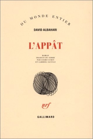 L'APPAT, de David Albahari | portada del libro