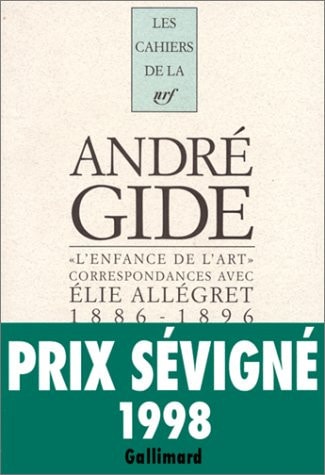 L'ENFANCE DE L'ART, de André Gide | portada del libro