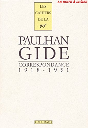 CORRESPONDANCE, de Paulhan | portada del libro