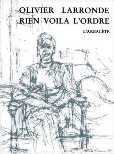 RIEN VOILA L'ORDRE, de Olivier Larronde | portada del libro