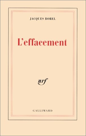 L'EFFACEMENT, de Borel | portada del libro
