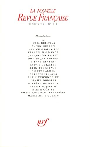 LA N.R.F. 542 MARS 1998, de Collectifs | portada del libro