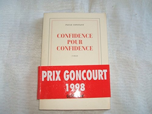 CONFIDENCE POUR CONFIDENCE, de Collectifs | portada del libro