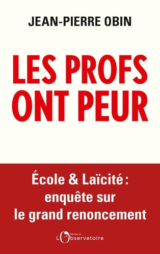 ES PROFS ONT PEUR, de Jean-Pierre Obin | portada del libro