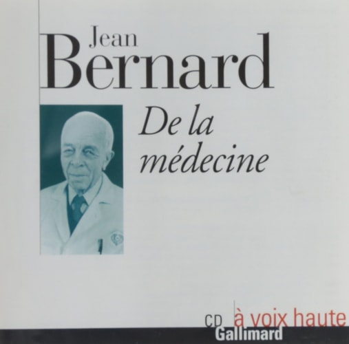 DE LA MEDECINE CD, de Jean Bernard | portada del libro