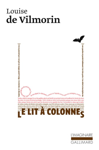LE LIT A COLONNES, de Louise de Vilmorin | portada del libro