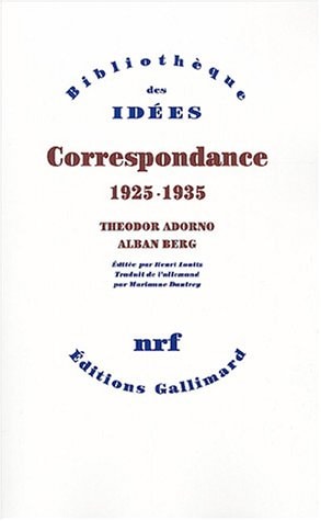 CORRESPONDANCE, de Theodor W. Adorno | portada del libro