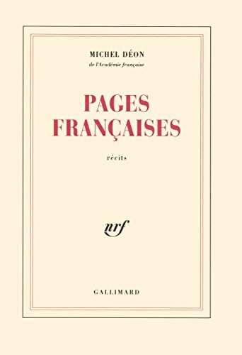 PAGES FRANCAISES, de Michel Déon | portada del libro