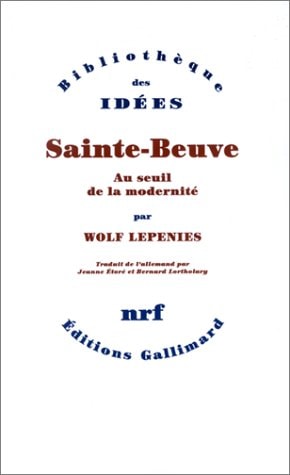 SAINTE-BEUVE, de Wolf Lepenies | portada del libro