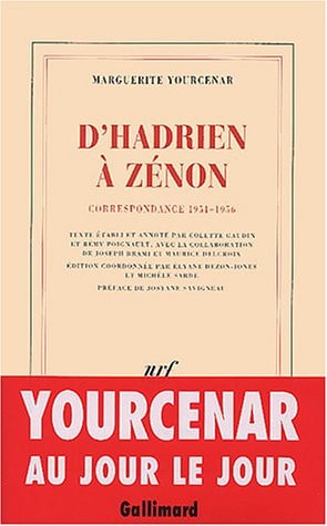 D Hadrien a Zenon. Correspondance 1951-1956, de Marguerite Yourcenar | portada del libro