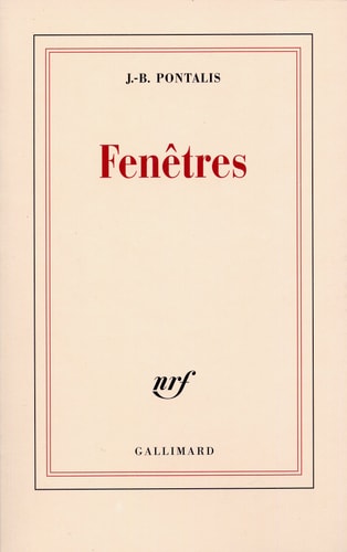 FENETRES, de Pontalis | portada del libro