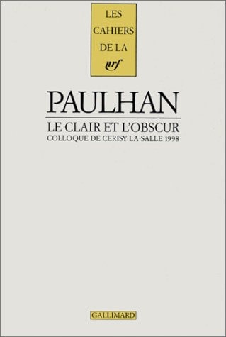 JEAN PAULHAN LE CLAIR, de Claude-Pierre Perez | portada del libro