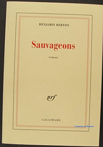 SAUVAGEONS, de Benjamin Berton | portada del libro