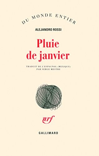 PLUIE DE JANVIER, de Alejandro Rossi | portada del libro