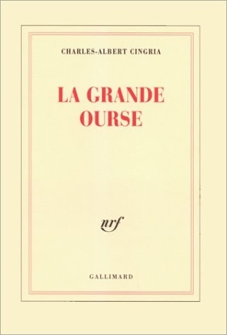 LA GRANDE OURSE, de Charles Albert Cingria | portada del libro