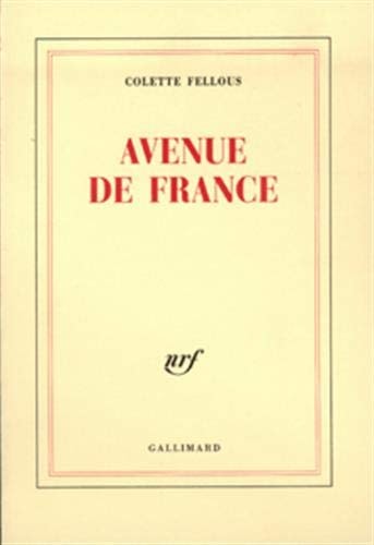 Avenue de France, de Colette Fellous | portada del libro