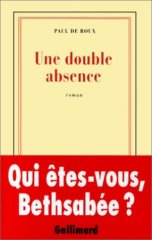 Une Double absence, de Paul de Roux | portada del libro