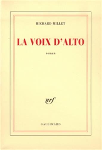 LA VOIX D'ALTO, de Richard Millet | portada del libro