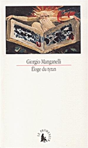 ELOGE DU TYRAN, de Giorgio Manganelli | portada del libro