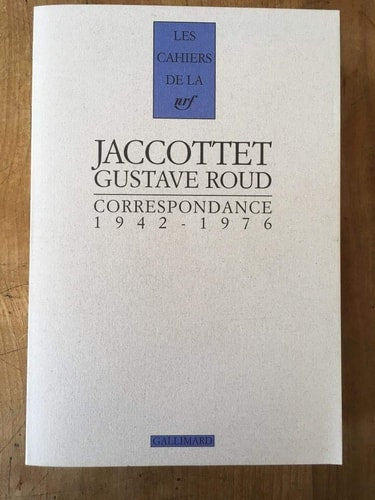 CORRESPONDANCE 1942 1976, de Jaccottet | portada del libro