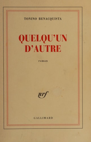 QUELQU'UN D'AUTRE, de Benacquista | portada del libro