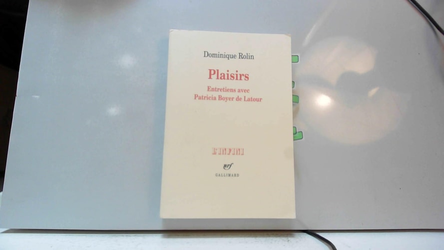 PLAISIRS, de Rolin | portada del libro