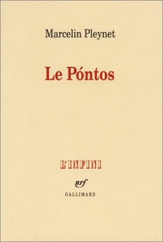 PONTOS, de Marcelin Pleynet | portada del libro