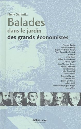 BALADES DANS LE JARDIN DE GRANDS ECONOMISTES, de Nelly Schmitz | portada del libro