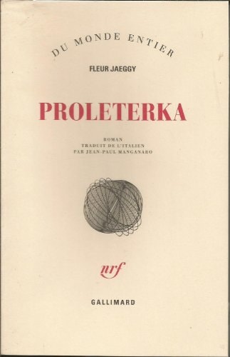PROLETERKA, de Fleur Jaeggy | portada del libro