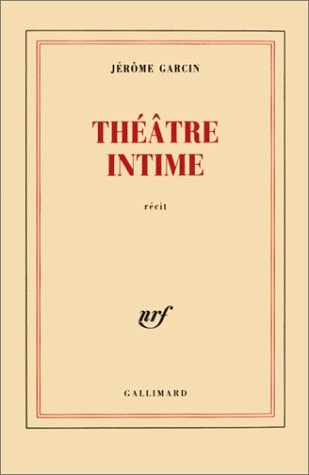 THEATRE INTIME, de Garcin | portada del libro