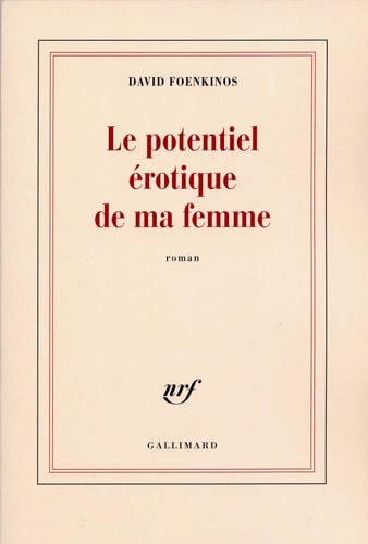 Le Potentiel Erotique de Ma Femme, de David Foenkinos | portada del libro