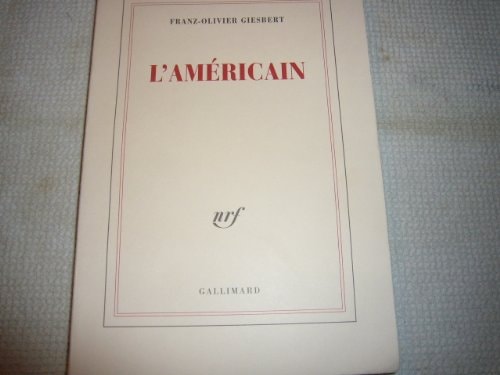L'AMERICAIN, de Giesbert | portada del libro