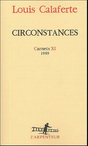 CIRCONSTANCES, de Louis Calaferte | portada del libro