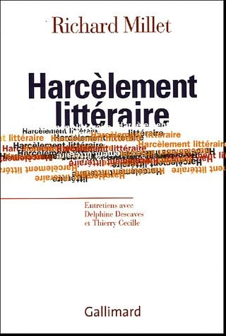 HARCELEMENT LITTERAIRE, de Richard Millet | portada del libro