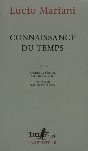 CONNAISSANCE DU TEMPS, de Lucio Mariani | portada del libro