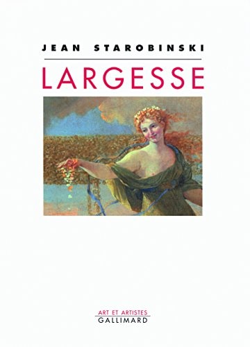 LARGESSE, de Starobinski | portada del libro