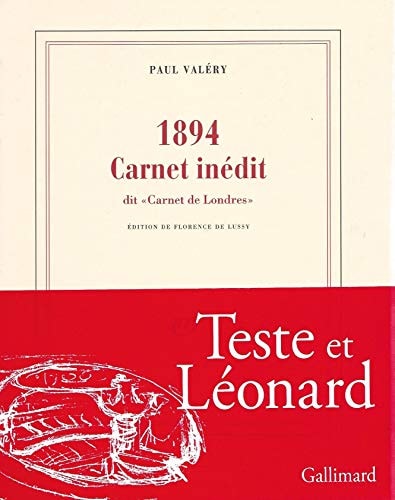 1894 CARNET INEDIT, de Valéry | portada del libro