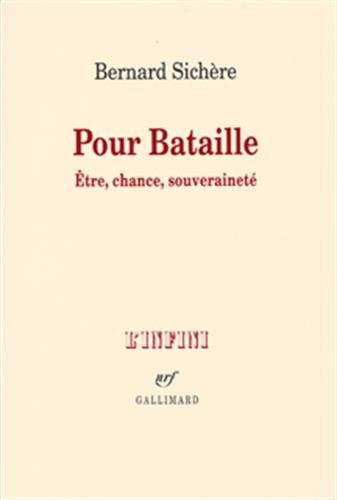 Pour Bataille, de Sichère | portada del libro