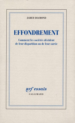 EFFONDREMENT, de Jared Diamond | portada del libro