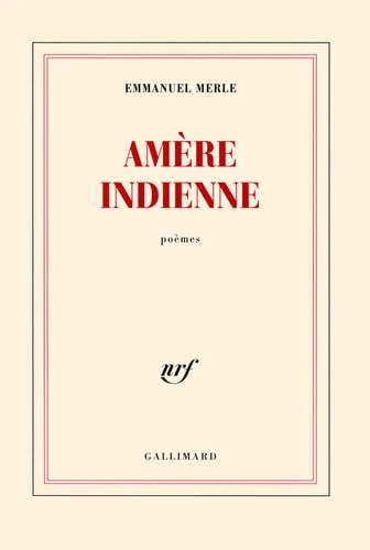 AMERE INDIENNE, de Emmanuel Merle | portada del libro